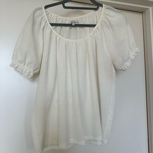 Madewell Peasant Blouse in white